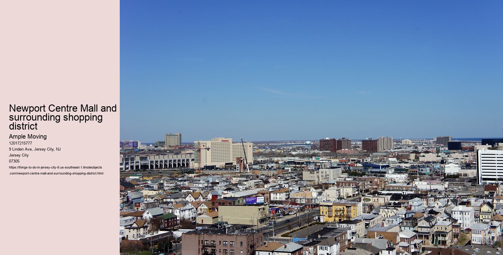 Newport Centre Mall and surrounding shopping district